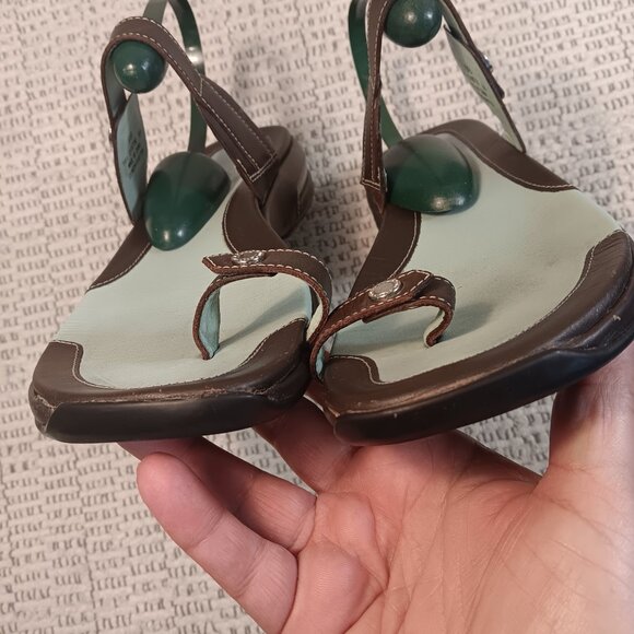 Cole Haan Brown and Green Sandals - Picture 9 of 14